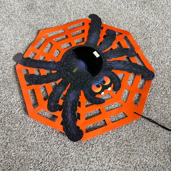 Vintage 90s Halloween cut outs x3 spider, skeleton, scarecrow - Picture 3 of 15